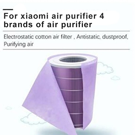 Filterhauz Xiaomi Mi Uyumlu Air Purifier 4 İçin Toz Tutucu Filtre 8 Adet