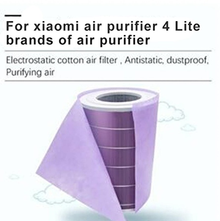 Filterhauz Xiaomi Mi Uyumlu Air Purifier 4 Lite İçin Toz Tutucu Filtre 10 Adet