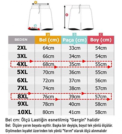 Erkek Büyük Beden Likralı Penye Şort Dekons İndigo