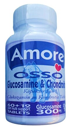 Köpek Eklem Desteği Glukozamin XL Tablet 72 Adet 1000 mg Joint Support Glucosamine Large Tabs Osso