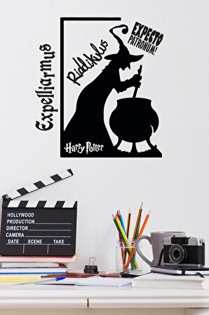 Duvar Sticker Harry Potter Expelliarmus Expecto Patronum Lisanslı
