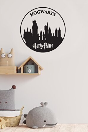Duvar Sticker Harry Potter Hogwarts Bina Lisanslı Tasarım 30x30cm