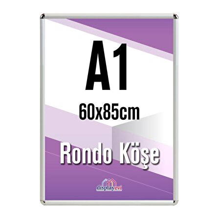 Alüminyum Çerçeve Rondo Köşe A1 | 60x85cm