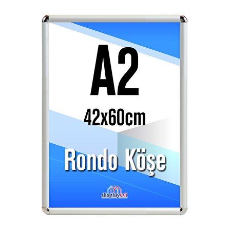 Alüminyum Çerçeve Rondo Köşe A2 | 42x60cm