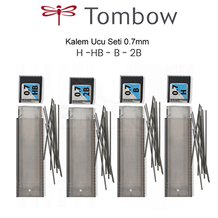 Tombow Kalem Ucu Seti 0.7mm H,HB,B,2B 4 lü set