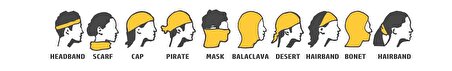 Necko Headwear Reflektör Çok Fonksiyonlu Tüp Bandana, Boyunluk, Kafa Bandı, Yüz Maskesi - DR003