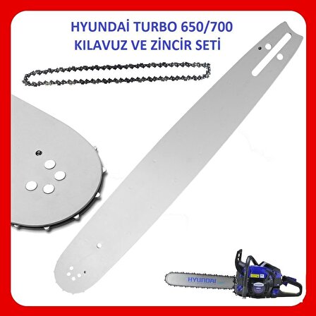 Hyundai Turbo 650/700 Motorlu Testere Kılavuzu Ve Zinciri