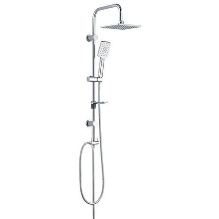 Eca Niobe Banyo Bataryası +  T-MAY Banyo Belen Tepe Duş Takımı Seti Krom Paslanmaz
