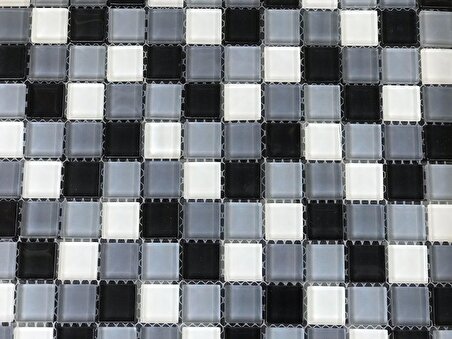 Mutfak Tezgah Arası Kristal Cam Mozaik Kale 61SM3007 23X23