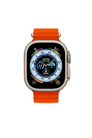 Apple Watch Ocean Turuncu Silikon Saat Kordonu, 38,40,41 Mm