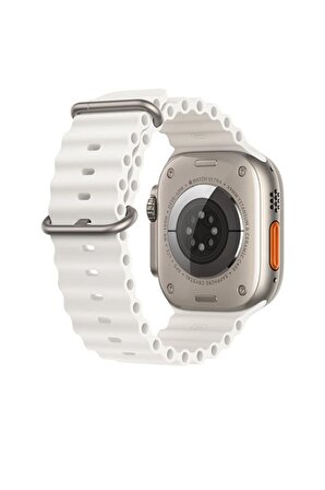 Apple Watch Ocean Beyaz Silikon Saat Kordonu, 38,40,41 Mm