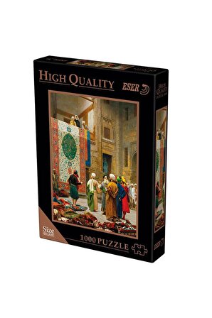 Puzzle 2x1000 Parça 48x68 Cm Puzzle Halı Tüccarı / Kaplumbağa Terbiyecisi
