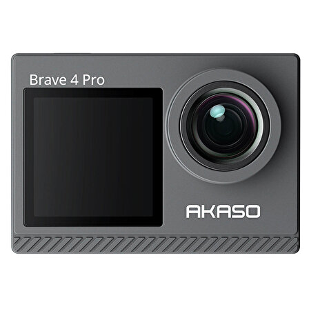 Akaso Brave 4 Pro Dual Screens 4K 30Fps Wi-Fi Aksiyon Kamera ve Aksesuar Seti (Akaso Türkiye 2 Yıl Garantili)