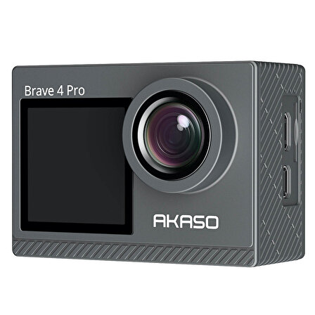 Akaso Brave 4 Pro Dual Screens 4K 30Fps Wi-Fi Aksiyon Kamera ve Aksesuar Seti (Akaso Türkiye 2 Yıl Garantili)