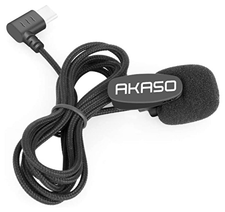 Akaso Micro USB Girişli Aksiyon Kamera Mikrofonu (EK7000Pro, Brave4, B4Pro, V50X, Brave 7LE uyumlu)