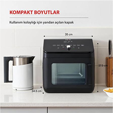 Instant 13 Litre 9 Programlı Ufak Boyutlu, Yapışmaz ve Yıkanabilir Aksesuarlı Air Fryer Fırın