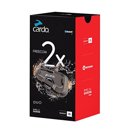 Cardo Freecom 2X Bluetooth Ve intercom (Ikili Paket)