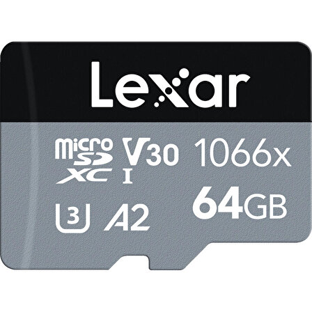 Lexar 64GB MicroSDXC 1066x 160MB/s Hafıza Kartı