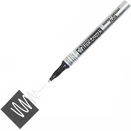 Pen-touch Marker Kalem 1mm (Fine) Gümüş