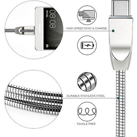 Subzero 3.1A Type-C Araç Şarj Cihazı ve Kablo A1428