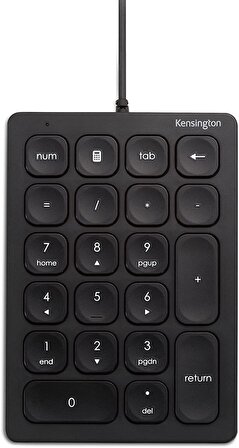 Kensington K79820WW Kablolu Numeric Klavye, USB Bağlantılı, Dizüstü Bilgisayar ve Diğer Cihazlar için