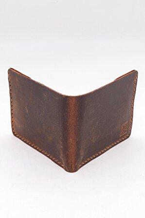 Bi.Te Rich Erkek Deri Cüzdan Kahverengi C102 - El Yapımı (Handmade)