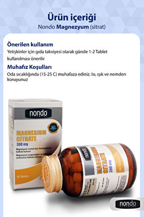 Vitamin Magnesium Citrate 60 Tablet