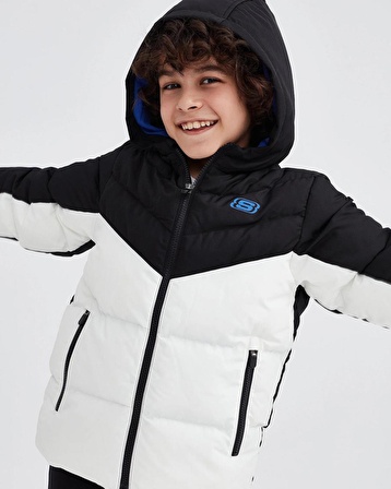 Skechers Synthetic Fill Waterrepellent Boys Jacket Suitici Özellikli Çocuk Mont