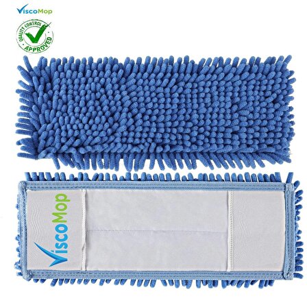 Viscomop Pratik Süper Emici Toz Toplayıcı Microfiber Şönil Mop Bezi 50 cm