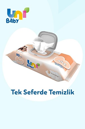 Uni Baby 12 x 90 Yaprak 12 Paket Islak Mendil