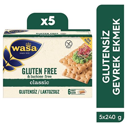 Wasa Glutensiz Gevrek Ekmek / Crispbread Gluten Free (Koli içi 5'li)