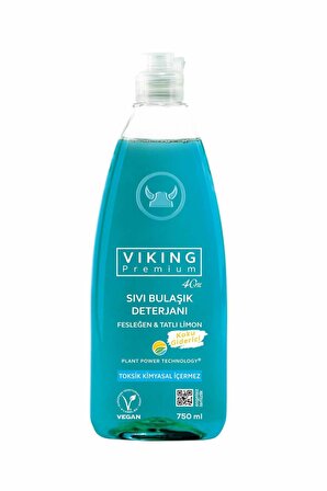 Viking Premium Fesleğen Limonlu 750 ml Elde Yıkama Deterjanı