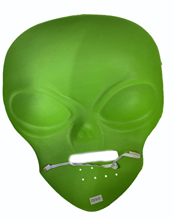 himarry Ghoulish Productions Green Alien Mask 45x30 cm ( UZAYLI )