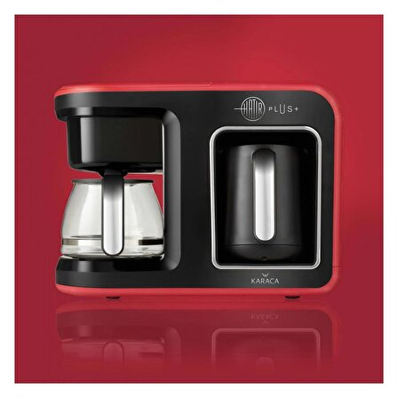 Karaca Hatır Plus 2 in 1 Kırmızı Filtre Kahve Makinesi (OUTLET - TEŞHİR)