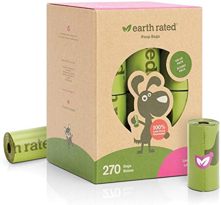 Earth Rated Köpekler İçin Lavantalı Dışkı Torbası 270'li