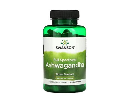 Swanson Ashwagandha 450 Mg 100 Kapsül - SKT: 12/2025