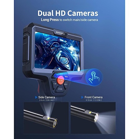 Depstech DS500 5" IPS LCD 5m Borescope Endoskop Kamera