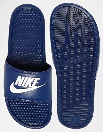 Nike Futura Benassi Slide Hard Blue Unisex Tek Bantlı Tek Bantlı Lacivert