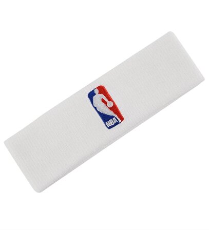 NIKE HEADBAND NBA Sporcu Saç Bandı Beyaz N.KN.02.100.OS