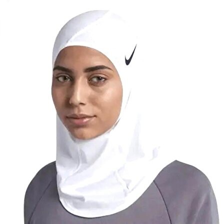 Nike Pro Hijab 2.0 Sporcu Başörtüsü M/L Beyaz N.000.3533.101.ML