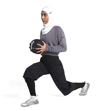 Nike Pro Hijab 2.0 Sporcu Başörtüsü M/L Beyaz N.000.3533.101.ML