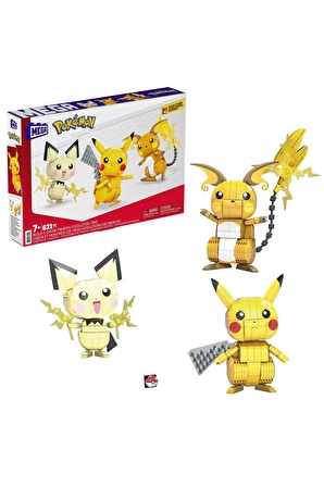 Mega Pokémon Yap Ve Oyna Figürler, Pikachu Dönüşüm 3' lüsü Gyh06