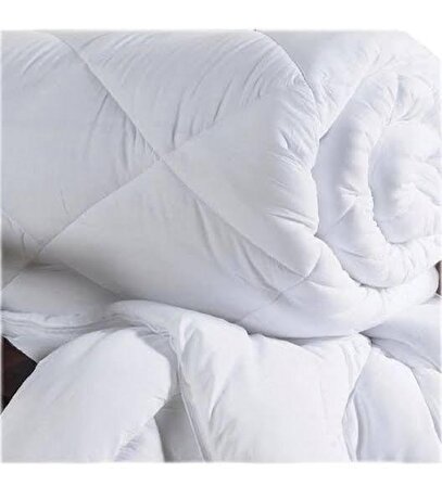 Çift Kişilik  Antialerjik Lüx Silikon Yorgan Ve Yastık Uyku Seti 2 Adet Yastık 800Gr Pamuklu  beyaz