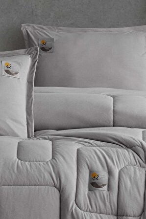 Kapsül Comfort Set Modern Uyku Seti Tek Kişilik Gri