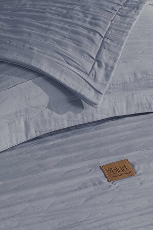 Yatak Örtüsü Takımı Çift Kişilik Calista Mavi (240x250cm) Ütü İstemez