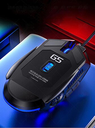 TechTic G5 Mekanik E-Spor PUBG RGB Oyun Gaming Mouse Fare Kablolu 1600DPI