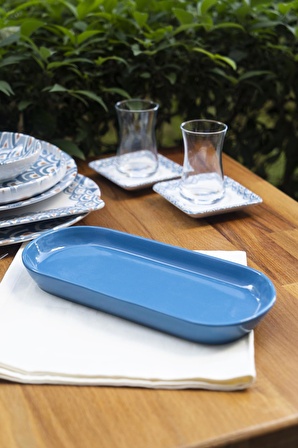 M'art Home Bluen Oval Sunum Tabağı