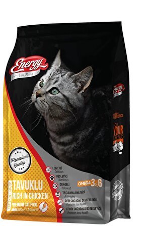Pet Food Energy Cat Food Energy® Tavuklu Yetişkin Kedi Maması-500 Gram 1 Adet