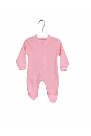 Unisex Yumuşak Dokulu Bebek Kıyafeti Çizgili Erkek - Kız Bebek Gri Tulum 0-6 Ay