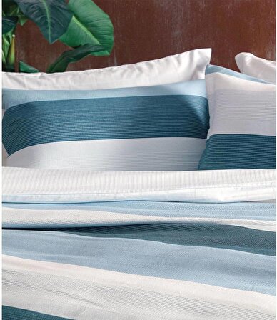 Yataş Bedding Martin Yatak Örtüsü Seti Çift Kişilik Xl - Mavi